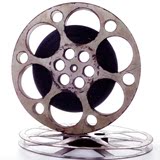 热卖圆孔16毫米16mm电影胶片拷贝旧铁皮片夹带胶片影视道具直径31