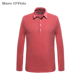 Marc O'Polo简约针织刷毛布长袖POLO衫男 都市休闲纯棉长袖针织衫