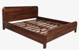 红橡木床 实木床 原木床厚实简约双人床  六方实木