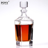 包邮PONY水晶酒具 烈酒瓶 透明玻璃酒樽 密封酒瓶 创意高档洋酒瓶
