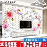 花卉无缝壁画布客厅电视背景墙纸壁纸沙发卧室简约欧式3D4D5D玫瑰