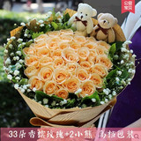 红玫瑰礼盒香港泉州厦门晋江安溪石狮惠安送花鲜花店同城速递