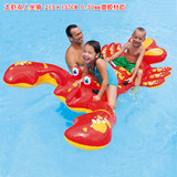 INTEX游泳动物座骑双人大龙虾水上充气坐骑玩具成人儿童游泳坐圈