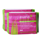 阿莎娜卫生巾 加拿大原装进口卫生巾2包60片 超薄护垫组合套装