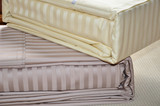 SHERIDAN 外贸原单1200根 喜来登全纯棉缎条床上用品四件套 奢华
