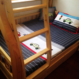 儿童四件套纯棉 男孩 卡通3件套 全棉床笠式 1.2m1.35米上下铺床