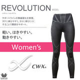 日本代购华歌尔女士运动跑步健身裤长款收小腿瘦腿燃脂塑身紧身裤