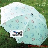 伞防紫外线超大防风雨伞女加大加固遇水开花晴雨伞三折叠黑胶太阳