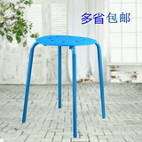 时尚彩色塑料凳子时尚加厚凳防滑家用凳餐桌餐椅凳换鞋凳成人凳子