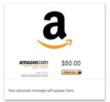 amazon gift card 50美元usd 礼品券亚马逊礼品卡 优惠券