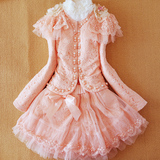 衣纯布道品牌童装女童春秋季套装公主韩版高档蕾丝长袖三件套裙子