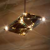 北欧后现代高端奢华玻璃酒店会所展厅创意钻石吊灯 咖啡厅灯具饰