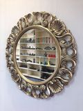 浴室镜子欧美风格仿古镜欧式壁挂卫浴镜子半身镜卫生间镜子化妆镜