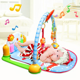 新生婴幼儿宝宝音乐游戏毯早教玩具健身架器多功能脚踏钢琴0-1岁