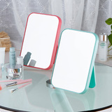 简约长方形桌面镜 高清化妆镜子 台式梳妆镜子折叠便携化妆镜