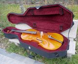 大提琴盒 高强泡沫大提琴盒 带滑轮双肩背带  带锁 型号齐全 配件