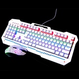 狼蛛收割者机械键盘鼠标套装青轴黑轴有线电脑游戏外设键鼠LOLCF