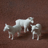 safari 仿真农场动物模型玩具场景摆件 小绵羊羔