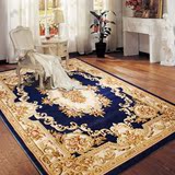 欧美地毯 现代简约客厅茶几地毯 卧室床边中国风复古立体雕花地毯