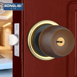 荣力斯 高档榉木/球形锁 房门锁室内 球形门锁 纯铜锁芯电脑钥匙