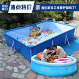 超大号儿童游泳池 大型支架水池家庭成人泳池 家用加厚养鱼池钓鱼