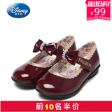 Disney/迪士尼童鞋韩版女童单鞋公主鞋春单鞋皮鞋2016春季新款