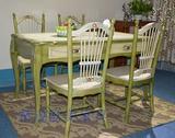 椿茂欧美家具 客厅饭桌  手绘仿古家具 多功能餐桌椅子餐厅家具