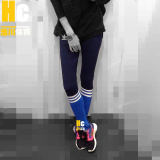 Adidas三叶草 女子运动健身跑步裤紧身显瘦打底裤 S87511/S87510