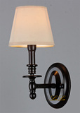 美式欧式乡村铁艺水晶壁灯 现代简约创意卧室床头灯镜前灯饰包邮
