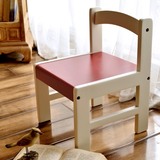 塞尔玛实木家具小凳子靠背椅子创意彩色儿童学习矮凳板凳厂家直销