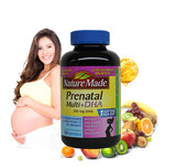 美国直邮 Nature Made孕妇维生素含DHA叶酸150粒 孕妇必备/有现货