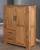 可定制小型简易衣柜 实木橡木家具纯欧式现代简约卧室储物柜特价