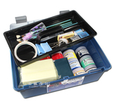 塑料绘画箱 水粉国画箱包邮加厚 16寸美术工具箱 多功能 颜料箱