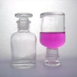 1000ml试剂瓶 透明细口瓶 密封玻璃瓶 磨砂玻璃塞带盖药瓶