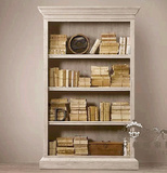出口外贸家具 橡木实木书柜 法式欧式仿古家具美式乡村风格书柜