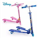 正品迪士尼儿童蛙式滑板车三轮闪光蛙式车扭扭车摇摆车小孩踏板车