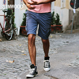 Simwood2016夏装新品男士多袋套色印花潮男工装裤纯棉休闲短裤男