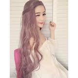 紫色长发 长卷发中分刘海假发女 COS动漫假毛 洛丽151709616