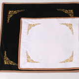 珠宝玉石玛瑙柜台布防滑布 黑白两面文玩饰品展示布穿珠三通桌布