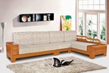颐品居中式现代实木沙发组合白蜡木客厅家具布艺转角沙发贵妃特价