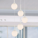 维玛 现代简约创意北欧圆球形玻璃单头吊灯阳台楼梯餐厅灯具