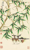近现代 韩天衡 竹报平安-1--85X51   中国画字画国画花鸟条幅