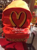 美国代购 Moschino莫斯奇诺 2015新款双肩包潮女背包麦当劳双肩包