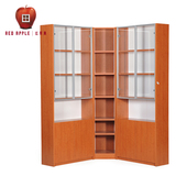红苹果家具 简约现代 卧室转角书柜 书架 组合玻璃门 R732S-34
