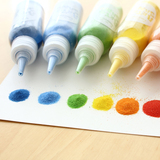 日本购懒角落 儿童DIY手工沙画补充装16色 瓶装彩沙细沙画套装 64