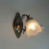 特价简约合金过道壁灯卧室客厅壁灯青古铜色玻璃创意壁灯