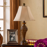 美式乡村复古台灯 欧式台灯卧室床头灯 中式简约创意装饰客厅灯具