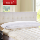 维妮丝全棉双人枕头长枕头长枕芯1.5/1.8米1.2情侣枕特价 送枕套