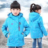 女童棉衣外套2015冬装新款棉服中大童儿童冲锋衣加绒加厚棉袄