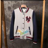 2015秋季新款MLB棒球服学生情侣装开衫女卫衣棒球衫韩版潮外套